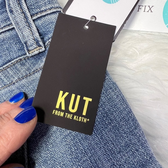 👖NWT🤩 |•KUT FROM THE KLOTH•| Ankle Straight Leg High Rise Jeans Size 22W👖 - Picture 10 of 13